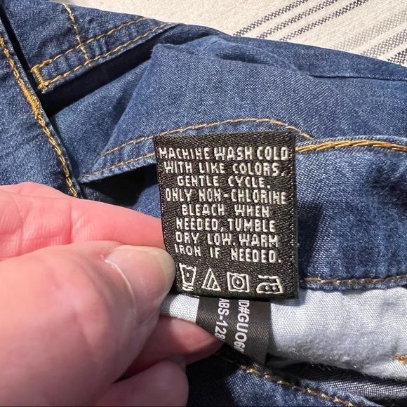 ABS ALLEN SCHWARTZ *NWT* 100% COTTON A-LINE DENIM BUTTON DOWN SKIRT SIZE 29 - Picture 9 of 16